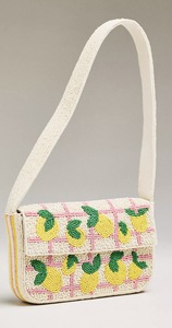 Bolso de mano indio artesanal estilo bohemio con cuentas de algodón, forro de PVC, correa de anillo y cierre de cremallera - Product Image 3
