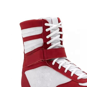 Zapatos de Boxeo de Caña Alta, de Cuero Transpirable, con Cierre de Velcro, Harry Johnson HJP-BG-00, para Adultos, Equipo de Entrenamiento de Artes Marciales, Personalizables - Product Image 4