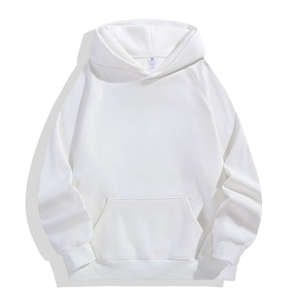 เสื้อฮู้ดดี้พรีเมียมเนื้อหนัก 100% ผ้าฝ้ายทรงโอเวอร์ไซส์ สตรีทแวร์ ยูนิเซ็กส์ ผ้าฟลีซเรียบ  รับสกรีนโลโก้ เสื้อฮู้ดดี้เปล่าสำหรับผู้ชาย - Product Image 3