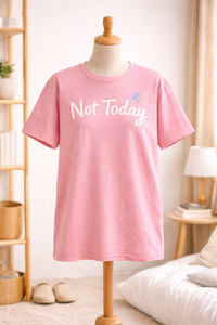 เสื้อยืดพิมพ์ลายคำคมตลกแบบกำหนดเอง ไม่ใช่วันนี้ เสื้อยืดกราฟิก ยูนิเซ็กซ์ ผ้าฝ้าย แขนสั้น สไตล์ลำลอง รับผลิตตามสั่ง ขายส่ง - Product Image 4