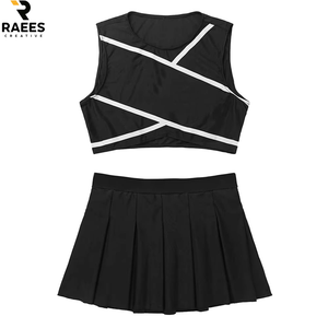 Nouvelle tenue d'équipe de cheerleading au design moderne, uniforme de cheerleading en tissu doux pour l'entraînement, fabriqué au Pakistan - Product Image 1