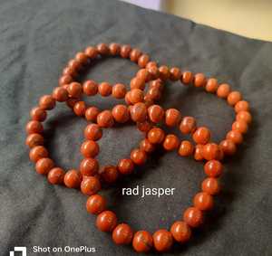 Bracelet léger tressé en jaspe rouge, bijoux en pierre naturelle faits à la main pour femmes et hommes, accessoire de mode - Product Image 1