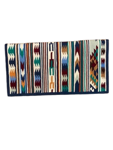 Couverture de selle de cheval occidentale traditionnelle, faite à la main en laine, pour l'équitation, le ranch, les sentiers, les concours et les événements équestres - Product Image 1