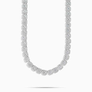 925 Sterling Silver VVS Moissanite Tennis <b>Chain</b> Necklace <b>Iced</b> <b>Out</b> Hip Hop Diamond Necklace for Men Women - Product Image 4