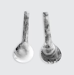 Cuillère de service en résine artisanale de luxe TCE, vaisselle décorative haut de gamme, personnalisable, cadeau pour la maison, la salle à manger, l'hôtel, le café, le restaurant - Product Image 1