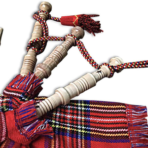 Housse de dudelsack en bois brun motif Tartan Royal avec cordon et rotule inclus – Prix usine – Personnalisable – Style Écossais des Highlands - Product Image 4