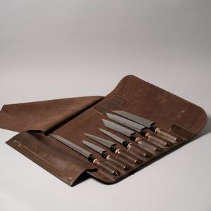 Porte-couteaux de luxe en cuir véritable de qualité supérieure avec protection anti-odeur, organisateur multifonctionnel, ceinture porte-outils LSKR-0033 - Product Image 2