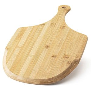 Planche à découper en bois artisanale moderne et écologique avec des graines naturelles, plateau carré, poignée conique et trou de suspension - Product Image 5