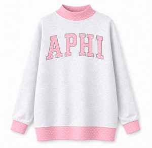 เสื้อสเวตเชิ้ตผ้าฟลีซคอเต่าสำหรับผู้หญิง  แบบเรียบสีชมพู  ตกแต่งด้วยตัวอักษรปักด้านหน้า  ใส่ได้ทั้งฤดูใบไม้ร่วงและฤดูหนาว  เป็นมิตรต่อสิ่งแวดล้อม  ทรงปกติ - Product Image 1