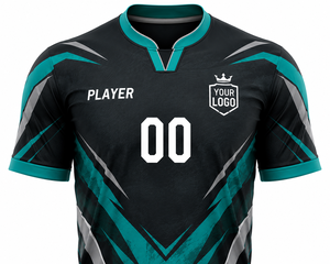 Custom Unisex Soccer Jersey Shorts Set Sublimated V-Neck Breathable Quick Dry 100% Polyester <b>Athletic</b> Fit Short Sleeve Summer - Product Image 3