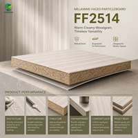 Panneau de particules mélaminé Jinbase FF2514 Crème Érable 12mm MFC E0 4x8ft Finition de première qualité Certifié CARB P2 Garantie 2 ans