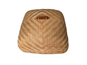 Couvre-plat carré en bambou tressé à la main de qualité supérieure, couvre-plat naturel tissé, protection pour fruits et pain pour table de cuisine, fournisseur d'usine - Product Image 1