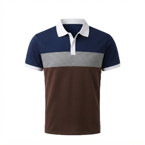 Diseña Tu Propia Marca: Camiseta de Golf de Manga Corta para Hombre, de Spandex/Algodón, Tejida, con Bolsillo, Antiarrugas - Product Image 1