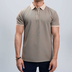 New High Quality Hot Selling Custom Design Solid Breathable Half <b>Zip</b> Men's Slim Fit Wholesale Short Sleeve for Shirts Button <b>Up</b> - Product Image 5