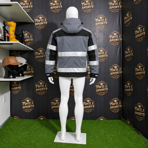 Chaqueta de Trabajo de Alta Visibilidad para Hombre, Reflectante, Impermeable, Resistente al Viento, Ropa de Trabajo para Construcción de Carreteras - Product Image 5