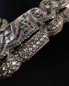 จี้เพชรโมอิสซาไนต์แท้สำหรับผู้หญิง จี้ชื่อแบบซ้อนชั้น สั่งทำชื่อได้ ตัวอักษรแบบเขียนด้วยลายมือ เงินแท้ 925 ชุบทองคำขาว 14k - Product Image 2