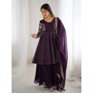 Women's Party Wear Embroidered Sequence Work <b>Suit</b> Set Elegant Fashion Accessory - Product Image 2