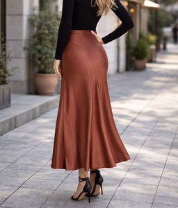 Venta al por mayor 2026 OEM ODM Falda maxi casual de línea A para mujer Fabricante de ropa de Vietnam Personalización de ropa - Product Image 1