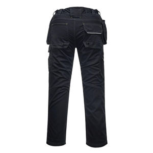 Pantalones de trabajo tipo cargo transpirables de algodón/poliéster para hombre, personalizables, resistentes, con bolsillos para rodilleras y funda para herramientas. - Product Image 3