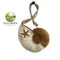 Sac en crochet coquillage style plage, sac fourre-tout côtier fait main, sac à bandoulière tricoté pour femme, nouvelle tendance été 2026, vente en gros