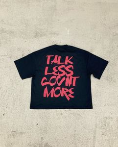 T-shirt graphique surdimensionné personnalisé 100% coton Streetwear Homme Coupe ample et épaisse Impression DTG Sérigraphie Fabricant OEM - Product Image 4