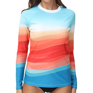 2026 Women Sexy V-neck <b>Raglan</b> Sleeve Sleeveless Rash Guard UPF50+ Loose Fit Manufacturer OEM Heat-Transfer Printed Floral UV - Product Image 1