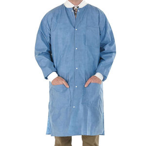 Uniforme d'hôpital léger avec détection d'aiguilles, logo personnalisé imprimé sur tissu blanc doux pour l'identité d'équipe professionnelle - Product Image 1