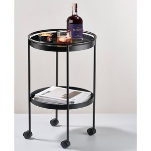 Carrito de servicio para cocina, carrito de bebidas con ruedas, carrito de bar móvil, carrito de cócteles, carrito de servicio para fiestas - Product Image 3