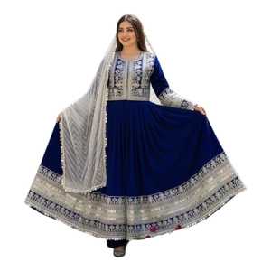 Low MOQ Premium Quality Women Kuchi <b>Dresses</b> Logo Printing Customized High Quality Afghan <b>Dress</b> for Ladies Zippers Lace for sale - Product Image 1