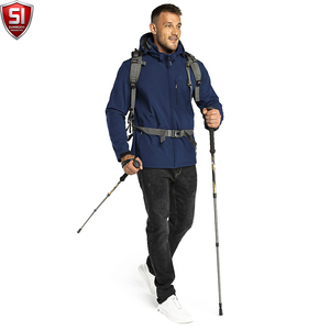 Veste softshell pour homme Sumroos, à capuche amovible, coupe-vent, respirante, fermeture éclair, vêtement d'extérieur décontracté pour le printemps - Product Image 2