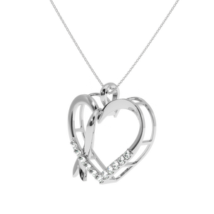 Hollow Heart Shape Diamond Necklace <b>Roman</b> Numeral <b>Clock</b> Design Rose Gold Silver Yellow Gold Hip Hop IGI Gold Party Gift - Product Image 3