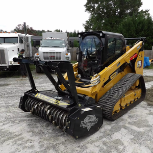 CAT Skid Steer Loader with Forestry Mulcher Attachment High Flow <b>Hydraulic</b> Brush <b>Cutter</b> for Land Clearing Jobs OEM Support 2026! - Product Image 5