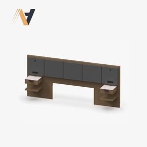 Ensemble de meubles de chambre à coucher moderne et élégant, style de rangement modulaire, finition en placage MDF/HPL/LPL, provenant d'une usine au Vietnam - Product Image 1