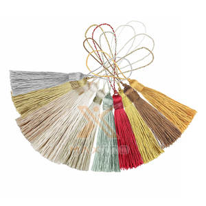 Nuevo Diseño de Borlas de Hilo Metálico Ligeras, Venta Directa de Fábrica, Producto Popular, Borlas de Hilo Metálico - Product Image 5