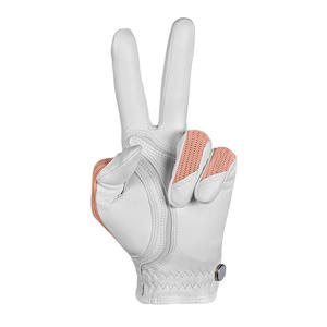 Guante de Golf para Mujer, Palma de Cuero Cabretta, Dorso de Malla de Melocotón, Transpirable, Ligero, Ajuste Elástico, Agarre Suave, Mano Izquierda - Product Image 2