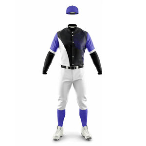 Custom Matching <b>Set</b> Top Quality <b>Baseball</b> Uniform Match Training Wear Suit Solid Color Sublimation Pattern Softball Uniform - Product Image 2