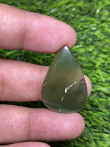 Pierre précieuse naturelle de qualité AAA, verte, en forme de poire, taille personnalisée, pour la fabrication de bijoux, FAIJAN GEMS du Rajasthan - Product Image 3