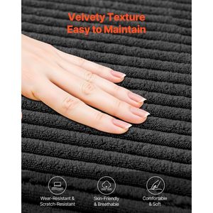 Coussin de canapé nuage éponge à rebond élevé canapé sectionnel modulaire en forme de L salon appartement canapé noir - Product Image 5