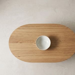 Mesa de Centro Moderna de Madera Sólida, Ovalada, Color Personalizado, Muebles para Sala de Estar, Apartamento u Hotel - Product Image 4
