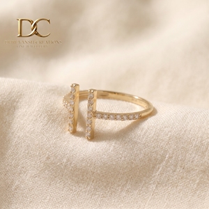 Anillo Clásico de Diseñador en Oro Sólido de 14 Quilates con Diamante Cultivado en Laboratorio, Joyería Fina de Lujo con Certificado IGI para Bodas y Fiestas de Mujeres - Product Image 5