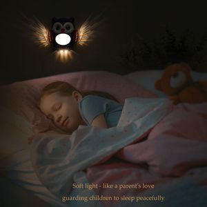 Luz de noche LED recargable con diseño de búho bonito para uso en sala de estar o nevera - Product Image 2
