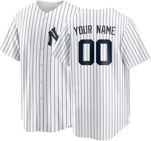 Camisetas de Béisbol Personalizadas de Alta Calidad, Secado Rápido, Poliéster, Logotipo Personalizado OEM, Impresión por Sublimación, Colores Personalizados, Unisex - Product Image 1