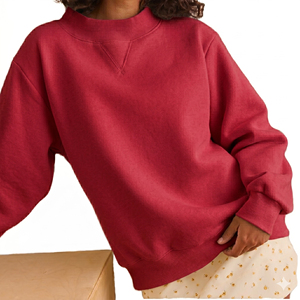 Fabricante de Ropa Casual, Sudadera de Cuello Alto con Bloques de Color, 100% Algodón, Bordada, de Alta Calidad, para Mujer, Otoño - Product Image 5