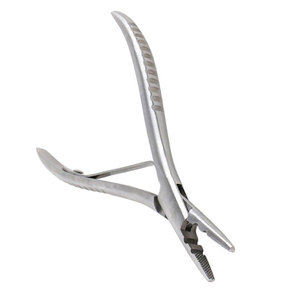 Pince professionnelle pour extensions de cheveux en acier inoxydable, outil robuste pour pose de perles, application de bandes adhésives, micro-anneaux et kératine. - Product Image 3