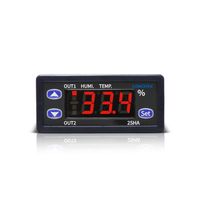 CONOTEC-controlador de humedad Digital CNT-2SHA-1, sensor de alta temperatura, salida principal usable, deshumi, 2 salidas de relé humi