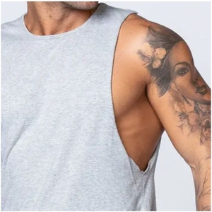 Men's <b>Plus</b> <b>Size</b> Breathable Fabric Tank <b>Tops</b> for Wholesale Sublimation - Product Image 4