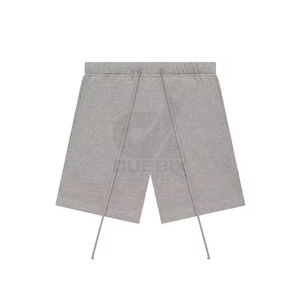 กางเกงขาสั้นผู้ชายผ้าฝ้ายคุณภาพสูง เนื้อหนา ทนทาน เอวยางยืด 1.1 นิ้ว สไตล์ลำลอง สีพื้น เป็นมิตรต่อสิ่งแวดล้อม แบรนด์ Fear Of Hip Hop God - Product Image 4