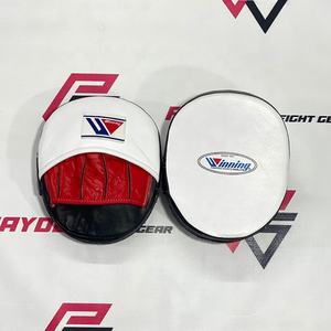 Équipement d'entraînement de boxe, cuir véritable, protège-poignets incurvés Winning, logo personnalisé, cible manuelle, Muay Thai, MMA, mitaines d'entraînement - Product Image 2