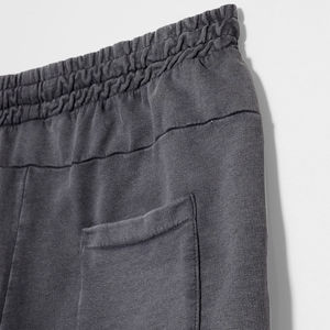 Pantalones Cortos Deportivos de Felpa Francesa para Hombre, Personalizados al por Mayor, de Color Sólido, Casuales, de Algodón, con Cordón Ajustable y Función Antiarrugas - Product Image 3