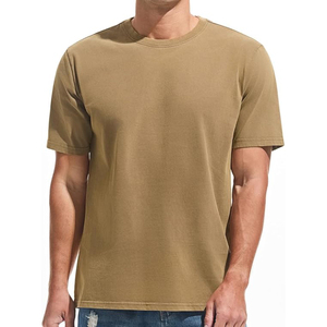 T-shirt délavé à l'acide avec marbrure gris clair sur toute la surface, coupe classique, mélange de coton doux, col rond, manches courtes - Product Image 1
